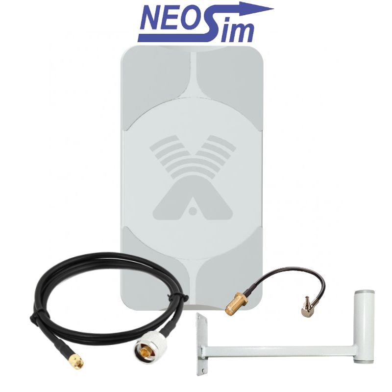 Купить в NeoSim.ru комплект ANTEX Agata для усиления 3G/4G (17 dBi)